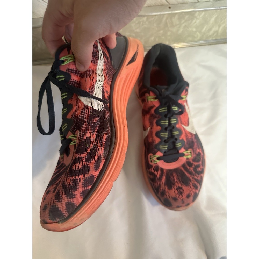 Nike Lunarglide 5 Mens Size 8.5 Shoes Sneakers Atomic Red - Picture 5 of 10